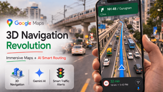 3D immersive navigation mode - Google Map new features