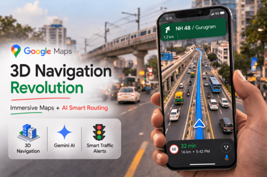 3D immersive navigation mode - Google Map new features