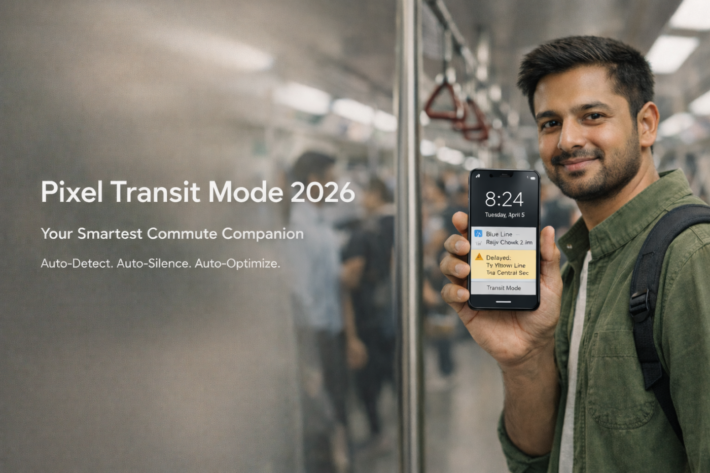 Pixel Transit Mode in Delhi Metro